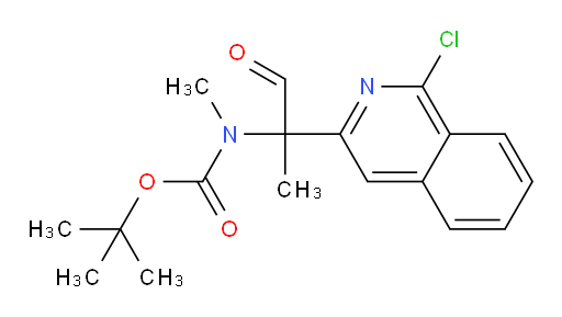 tert-butyl N-[2-(1-chloroisoquinolin-3-yl)-1-oxopropan-2-yl]-N-methylcarbamate