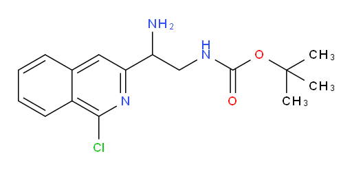 tert-butyl N-[2-amino-2-(1-chloroisoquinolin-3-yl)ethyl]carbamate