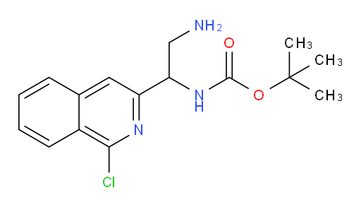 tert-butyl N-[2-amino-1-(1-chloroisoquinolin-3-yl)ethyl]carbamate