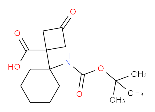1-(1-{[(tert-butoxy)carbonyl]amino}cyclohexyl)-3-oxocyclobutane-1-carboxylic acid