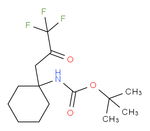 tert-butyl N-[1-(3,3,3-trifluoro-2-oxopropyl)cyclohexyl]carbamate