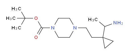 tert-butyl 4-{2-[1-(1-aminoethyl)cyclopropyl]ethyl}piperazine-1-carboxylate