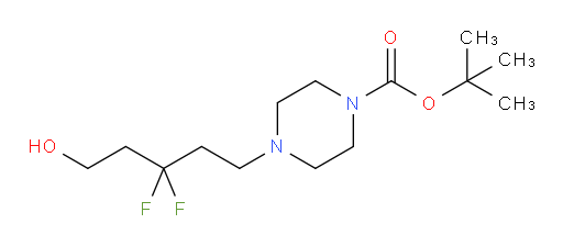 tert-butyl 4-(3,3-difluoro-5-hydroxypentyl)piperazine-1-carboxylate