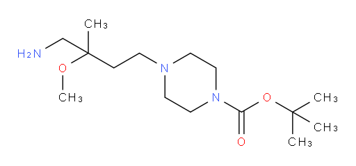 tert-butyl 4-(4-amino-3-methoxy-3-methylbutyl)piperazine-1-carboxylate