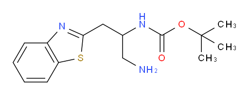 tert-butyl N-[1-amino-3-(1,3-benzothiazol-2-yl)propan-2-yl]carbamate