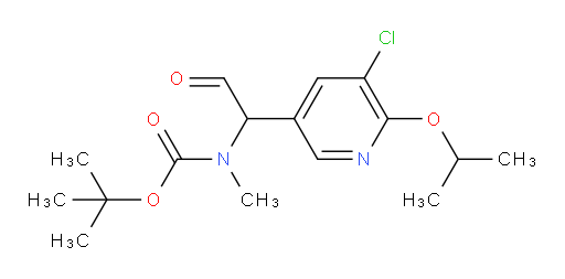 tert-butyl N-{1-[5-chloro-6-(propan-2-yloxy)pyridin-3-yl]-2-oxoethyl}-N-methylcarbamate