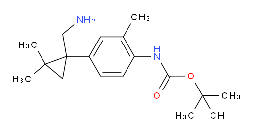 tert-butyl N-{4-[1-(aminomethyl)-2,2-dimethylcyclopropyl]-2-methylphenyl}carbamate