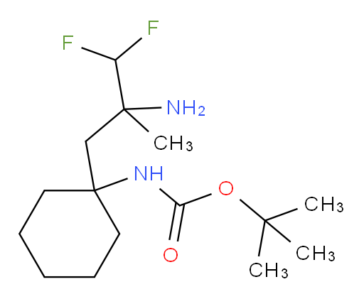 tert-butyl N-[1-(2-amino-3,3-difluoro-2-methylpropyl)cyclohexyl]carbamate