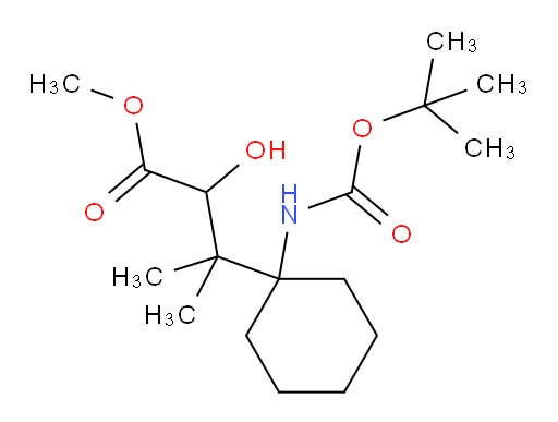 methyl 3-(1-{[(tert-butoxy)carbonyl]amino}cyclohexyl)-2-hydroxy-3-methylbutanoate