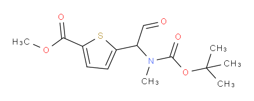 methyl 5-(1-{[(tert-butoxy)carbonyl](methyl)amino}-2-oxoethyl)thiophene-2-carboxylate