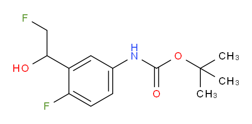 tert-butyl N-[4-fluoro-3-(2-fluoro-1-hydroxyethyl)phenyl]carbamate
