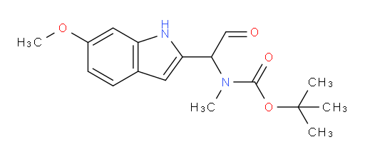 tert-butyl N-[1-(6-methoxy-1H-indol-2-yl)-2-oxoethyl]-N-methylcarbamate
