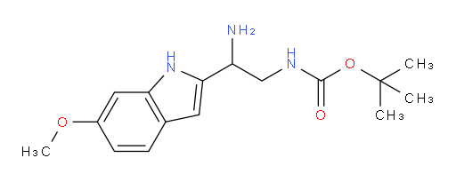 tert-butyl N-[2-amino-2-(6-methoxy-1H-indol-2-yl)ethyl]carbamate