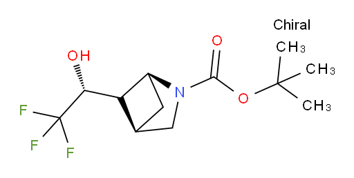 tert-butyl (1S,4R)-5-[(1R)-2,2,2-trifluoro-1-hydroxyethyl]-2-azabicyclo[2.1.1]hexane-2-carboxylate