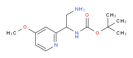 tert-butyl N-[2-amino-1-(4-methoxypyridin-2-yl)ethyl]carbamate