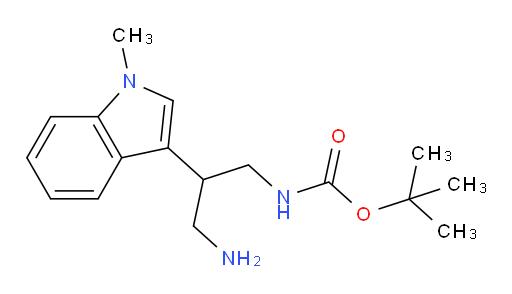tert-butyl N-[3-amino-2-(1-methyl-1H-indol-3-yl)propyl]carbamate