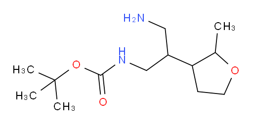 tert-butyl N-[3-amino-2-(2-methyloxolan-3-yl)propyl]carbamate