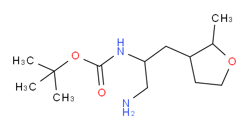 tert-butyl N-[1-amino-3-(2-methyloxolan-3-yl)propan-2-yl]carbamate