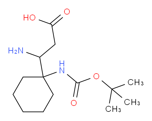 3-amino-3-(1-{[(tert-butoxy)carbonyl]amino}cyclohexyl)propanoic acid