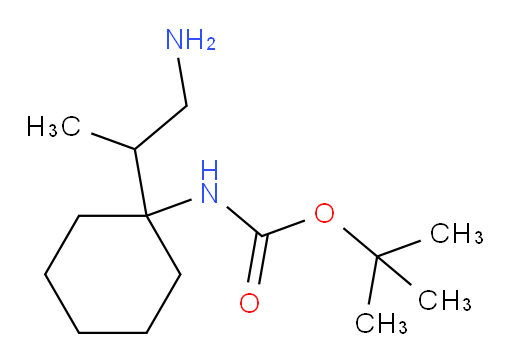 tert-butyl N-[1-(1-aminopropan-2-yl)cyclohexyl]carbamate