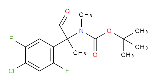 tert-butyl N-[2-(4-chloro-2,5-difluorophenyl)-1-oxopropan-2-yl]-N-methylcarbamate