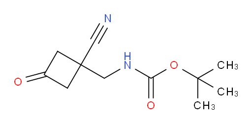 tert-butyl N-[(1-cyano-3-oxocyclobutyl)methyl]carbamate