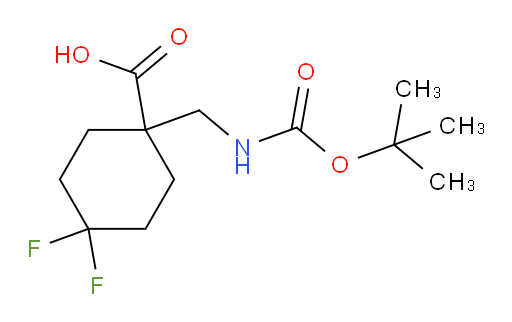 1-({[(tert-butoxy)carbonyl]amino}methyl)-4,4-difluorocyclohexane-1-carboxylic acid