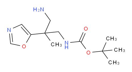 tert-butyl N-[3-amino-2-methyl-2-(1,3-oxazol-5-yl)propyl]carbamate