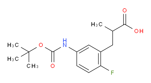 3-(5-{[(tert-butoxy)carbonyl]amino}-2-fluorophenyl)-2-methylpropanoic acid