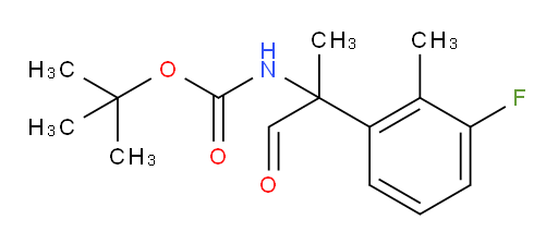 tert-butyl N-[2-(3-fluoro-2-methylphenyl)-1-oxopropan-2-yl]carbamate