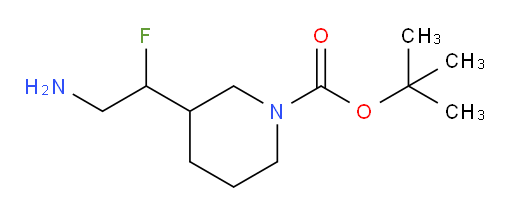 tert-butyl 3-(2-amino-1-fluoroethyl)piperidine-1-carboxylate