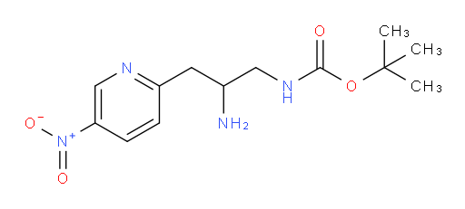 tert-butyl N-[2-amino-3-(5-nitropyridin-2-yl)propyl]carbamate