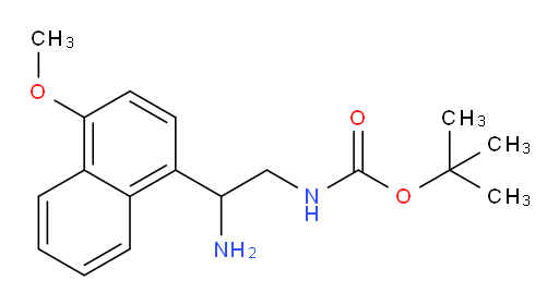 tert-butyl N-[2-amino-2-(4-methoxynaphthalen-1-yl)ethyl]carbamate
