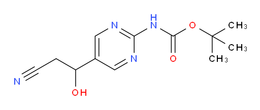 tert-butyl N-[5-(2-cyano-1-hydroxyethyl)pyrimidin-2-yl]carbamate
