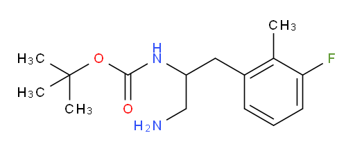 tert-butyl N-[1-amino-3-(3-fluoro-2-methylphenyl)propan-2-yl]carbamate