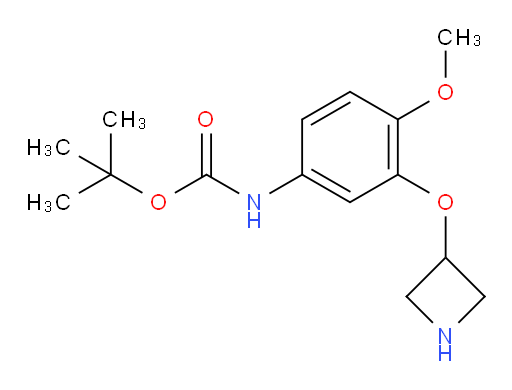 tert-butyl N-[3-(azetidin-3-yloxy)-4-methoxyphenyl]carbamate