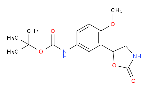 tert-butyl N-[4-methoxy-3-(2-oxo-1,3-oxazolidin-5-yl)phenyl]carbamate
