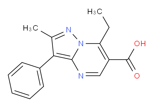 7-ethyl-2-methyl-3-phenylpyrazolo[1,5-a]pyrimidine-6-carboxylic acid