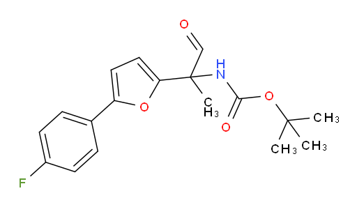 tert-butyl N-{2-[5-(4-fluorophenyl)furan-2-yl]-1-oxopropan-2-yl}carbamate
