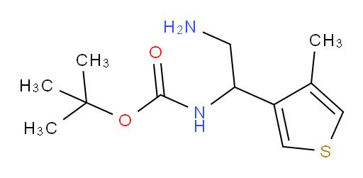 tert-butyl N-[2-amino-1-(4-methylthiophen-3-yl)ethyl]carbamate