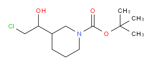 tert-butyl 3-(2-chloro-1-hydroxyethyl)piperidine-1-carboxylate