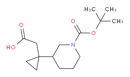 2-(1-{1-[(tert-butoxy)carbonyl]piperidin-3-yl}cyclopropyl)acetic acid