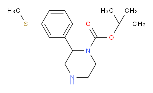 tert-butyl 2-[3-(methylsulfanyl)phenyl]piperazine-1-carboxylate