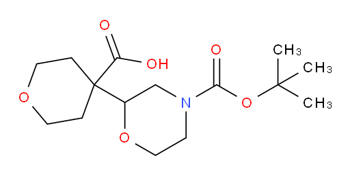 4-{4-[(tert-butoxy)carbonyl]morpholin-2-yl}oxane-4-carboxylic acid