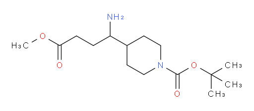 tert-butyl 4-(1-amino-4-methoxy-4-oxobutyl)piperidine-1-carboxylate