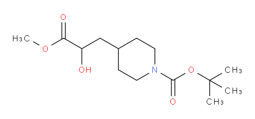 tert-butyl 4-(2-hydroxy-3-methoxy-3-oxopropyl)piperidine-1-carboxylate