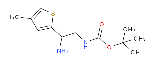 tert-butyl N-[2-amino-2-(4-methylthiophen-2-yl)ethyl]carbamate