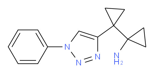 1-[1-(1-phenyl-1H-1,2,3-triazol-4-yl)cyclopropyl]cyclopropan-1-amine