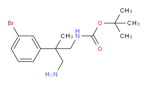 tert-butyl N-[3-amino-2-(3-bromophenyl)-2-methylpropyl]carbamate