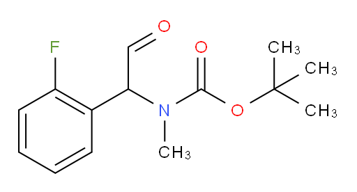 tert-butyl N-[1-(2-fluorophenyl)-2-oxoethyl]-N-methylcarbamate